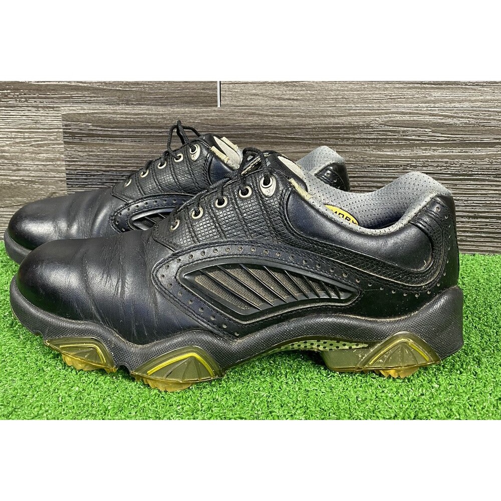Footjoy FJ Men's SYNR-G Vent Leather Waterproof Golf‎ Shoes Sz 7 Black 53965